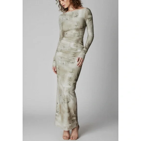 grey pink dress Stella Dress